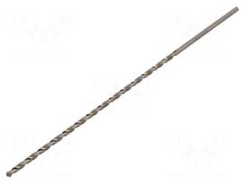 Drill bit | for metal | Ø: 3mm | L: 190mm | high speed steel
