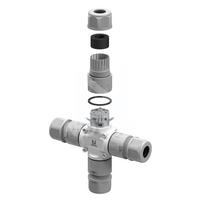 NLHC Hermetinė jungtis 0.5-2.5mm². 3 kontaktai. 24A. 450V.  ∅5-9/9-12mm. IP68