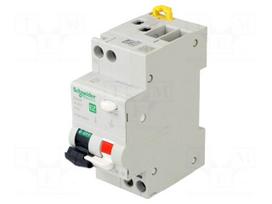 RCBO breaker | Inom: 20A | Ires: 30mA | Poles: 1+N | 230VAC | IP20 | RCBO