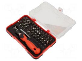 Tools set: screwdriver bits | plastic cassette | Holder: E6,3mm