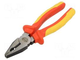 Pliers: insulated | universal | 200mm | Chrom-vanadium steel