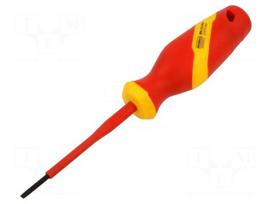 Screwdriver: insulated | slot | SL 2.5 | 75mm | 1kVAC