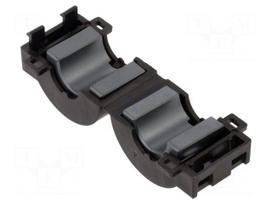 Ferrite: two-piece | on round cable | 43 | 0÷85°C | 100MHz | 81Ω