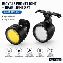 Dviračio priedas iLike  2PCS Bicycle Front & Rear Light Set – USB Rechargeable LED Bike Lights for Mountain & Road Bikes, Electric Bikes, Scooters, E-Scooters, Kids Bikes