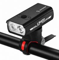 Dviračio priedas iLike  JOHORSE USB Rechargeable Bike Front Light, 400LM LED Bicycle Headlight, Dual Beam, Aluminum Housing, Battery Indicator, Waterproof Cycling Light
