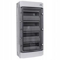 Plast. Instal enclosure. NOARK, surface-mounted, IP65, 4th row, 4x12 modules