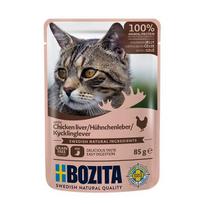 BOZITA Chicken liver Chunks in jelly - wet cat food - 85g