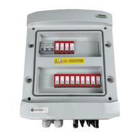Switchgear attached DCAC hermetic IP65 EMITTER with DC surge arrester Dehn 1000V type 2, 3 x PV string, 3 x MPPT // og. AC Dehn type 2, 40A 3-F