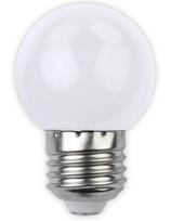 LED Dekoratīvā spuldze E27, G45, 1W, 30Lm, 200°, balta gaisma