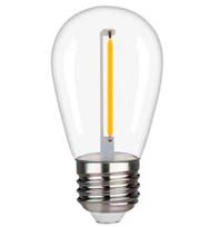 LED Dimmējama filamenta spuldze E27, S14, 1W, 100lm, 2700K, 360° silti balta gaisma