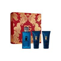 Set Dolce & Gabbana: K By Dolce Gabbana, Eau De Parfum, For Men, 100 ml + K By Dolce Gabbana, Cleansing, Shower Gel, For All Skin Types, 50 ml + K By Dolce Gabbana, Moisturization, After-Shave Balm, 50 ml