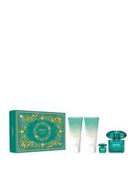 Set Versace: Crystal Emerald, Eau De Parfum, For Women, 90 ml + Crystal Emerald, Eau De Parfum, For Women, 5 ml *Miniature + Crystal Emerald, Hydrating, Body Lotion, 100 ml + Crystal Emerald, Shower Gel, 100 ml