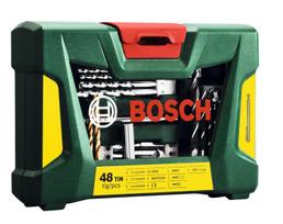 Bosch V-Line TiN Drill and Screwdriver Bit Set, 48-Piece