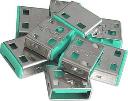 Lindy port lock 10pcs. - Code green