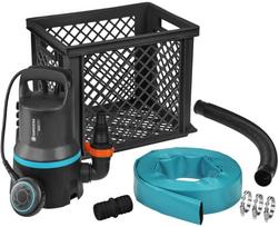 GARDENA High Water Set 9000, Submersible / Pressure Pump (black/turquoise, 300 Watt)