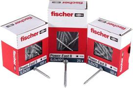 FISCHER chipboard screw Power-Fast II 6.0x140 countersunk (50 pieces, partial thread, galvanized)