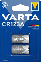 Varta LITHIUM Cylindrical CR123A, battery (2 pieces, CR123A)