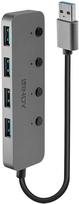 Lindy 4 port USB 3.0 hub with on/off switches, USB hub