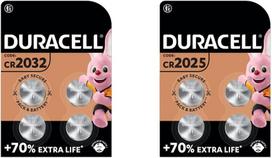 Duracell CR2032 lithium button cell 3V battery (4 pieces, CR2032)