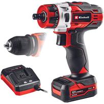 Einhell Cordless Drill TE-CD 12/1 X-Li, 12V (red/black, Li-Ion battery 2Ah)