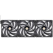 Thermaltake TOUGHFAN EX14 Pro High Static Pressure PC Cooling Fan – Swappable Edition, Case Fan (Black, 3-Fan Pack)