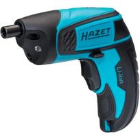 Hazet mini cordless screwdriver 9230B-1, 1/4 bits, including holster (blue/black, 7 pieces)