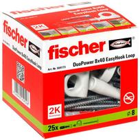 Fischer EasyHook Loop DuoPower 8x40 (white, 25 pieces, with EasyHook eyelet)