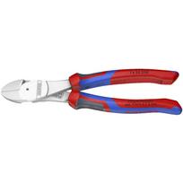 KNIPEX Heavy Duty Diagonal Cutters 74 05 200, cutting pliers red/blue, length 200mm, with KNIPEXtend interfaces
