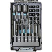 Makita Impact Black E-22866 31-piece drill and bit set, black, 1/4", for impact drivers, in battery box