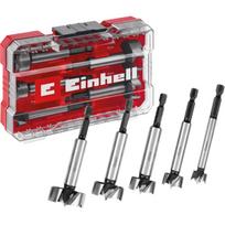 Einhell-KWB Forstner drill bit set, 5 pieces (red/transparent, 1/4", in M-CASE)