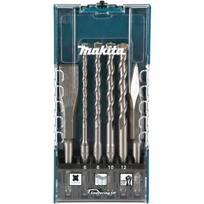 Makita chisel and hammer drill set SDS-plus, 6 pieces, chisel & drill set