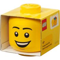 Room Copenhagen LEGO Storage Head "Happy Boy", mini (yellow)