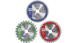 Einhell-KWB circular saw blade set, Ř 165 x 20mm, 3 pieces
