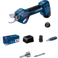 Bosch Powertools cordless garden shears GGP 12V-25 Professional, 12Volt (blue/black, 2x Li-ion battery 3.0Ah)