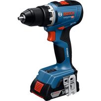 Bosch Powertools cordless drill/driver GSR 18V-65 Professional, professional set with hand tool (blue, 2x Li-Ion battery 5.0Ah, in L-BOXX)