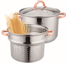 Įrankiai ir matavimo prietaisai // Įrankių, priedų naujienos // Garnek z wkładem do gotowania makaronu 7,5l, 24cm kb-7739