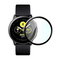Fusion Nano 9H aizsargstikls pilnam ekrānam Samsung Galaxy Watch Active 2 44 mm melns