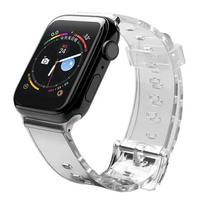 Fusion Accessories Light viedpulksteņa siksniņa priekš Apple Watch 2/3/4/5/6/7/SE (38/40/41 mm) | silikons | melna