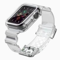 Fusion Accessories Light Set viedpulksteņa siksniņa priekš Apple Watch 2/3/4/5/6/7/SE (38/40/41 mm) | silikons | melna