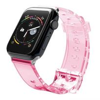 Fusion Accessories Light viedpulksteņa siksniņa priekš Apple Watch 2/3/4/5/6/7/SE (38/40/41 mm) | silikons | sarkana