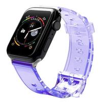 Fusion Accessories Fusion Light viedpulksteņa siksniņa priekš Apple Watch 2/3/4/5/6/7/SE (42/44/45 mm) | silikons | violeta