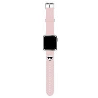 Karl Lagerfeld Choupette Head viedpulksteņa siksniņa priekš Apple Watch (38/40/41 mm) | silikons | rozā
