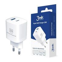3mk charger tīkla lādētājs | 33W | USB-A, USB-C | balts