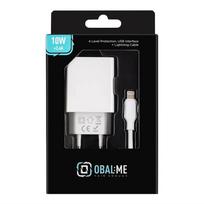 OBAL:ME Wall Charger tīkla lādētājs | 10W | USB-A | Lightning vads komplektā | balts