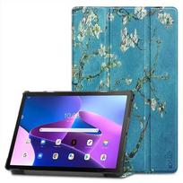 Tech-Protect SmartCase futrālis Lenovo Tab M10 Plus (3rd gen.) 10.6" TB-125 | TB-128 - zils ar sakuras ziediem