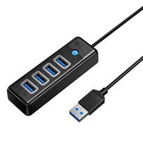 Orico Hub USB to 4x USB 3.0, 5Gbps, 0.15m (Black)