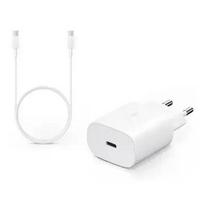 Samsung EP-TA800 tīkla lādētājs | 25W | PD | USB-C | ar USB-C uz USB-C vadu komplektā | balts (OEM)