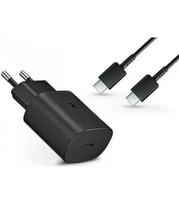Samsung EP-TA800EBE tīkla lādētājs | 25W | USB-C | ar USB-C uz USB-C vadu komplektā | melns (OEM)