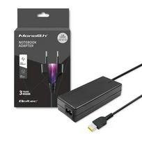 Qoltec 51528 strāvas adapteris Lenovo klēpjdatoram 65W | 20V | 3.25A plāns uzgalis + kontakts, melns