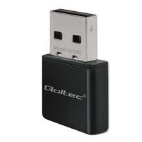 Qoltec 56986 bezvadu īpaši ātrdarbīgs mini adapteris NANO WiFi | Standarta N | USB 2.0 | 300Mbps